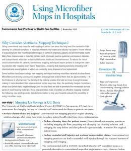 The Benefits of Microfiber Mops, From a UC Davis Study