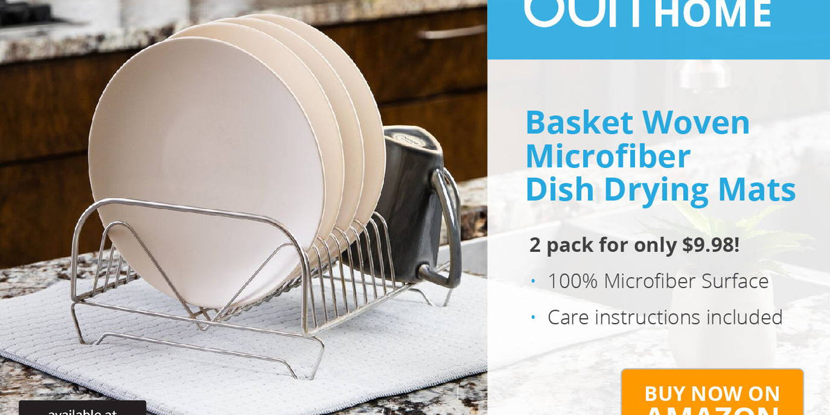 Handmade Drying Mat Dish Cleaning Help Absorbent Microfiber