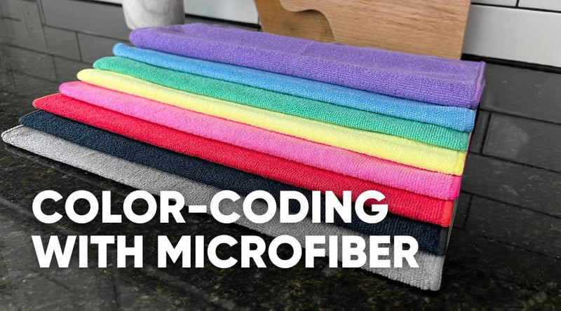 Color Coding Microfiber Cleaning Cloths at Home — Microfiber Wholesale