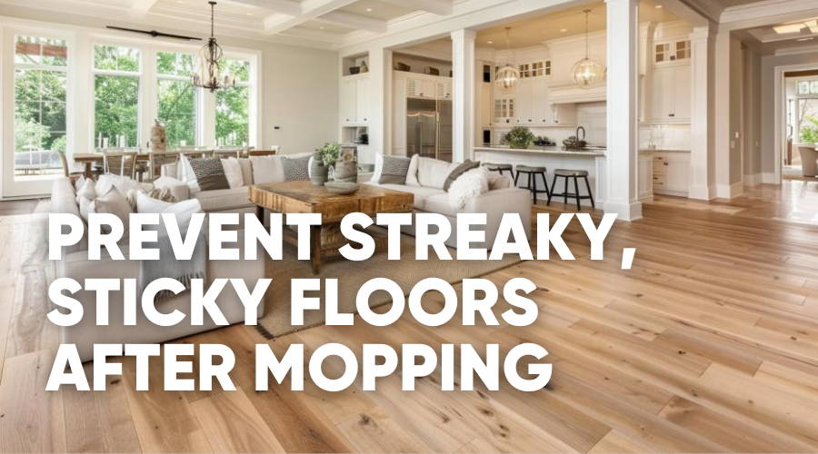 How to Prevent Streaky, Sticky Floors After Mopping