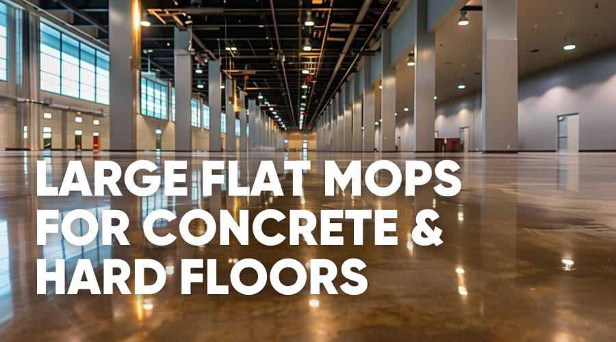 Large Dust Mops for Indoor Concrete and Hard Floors