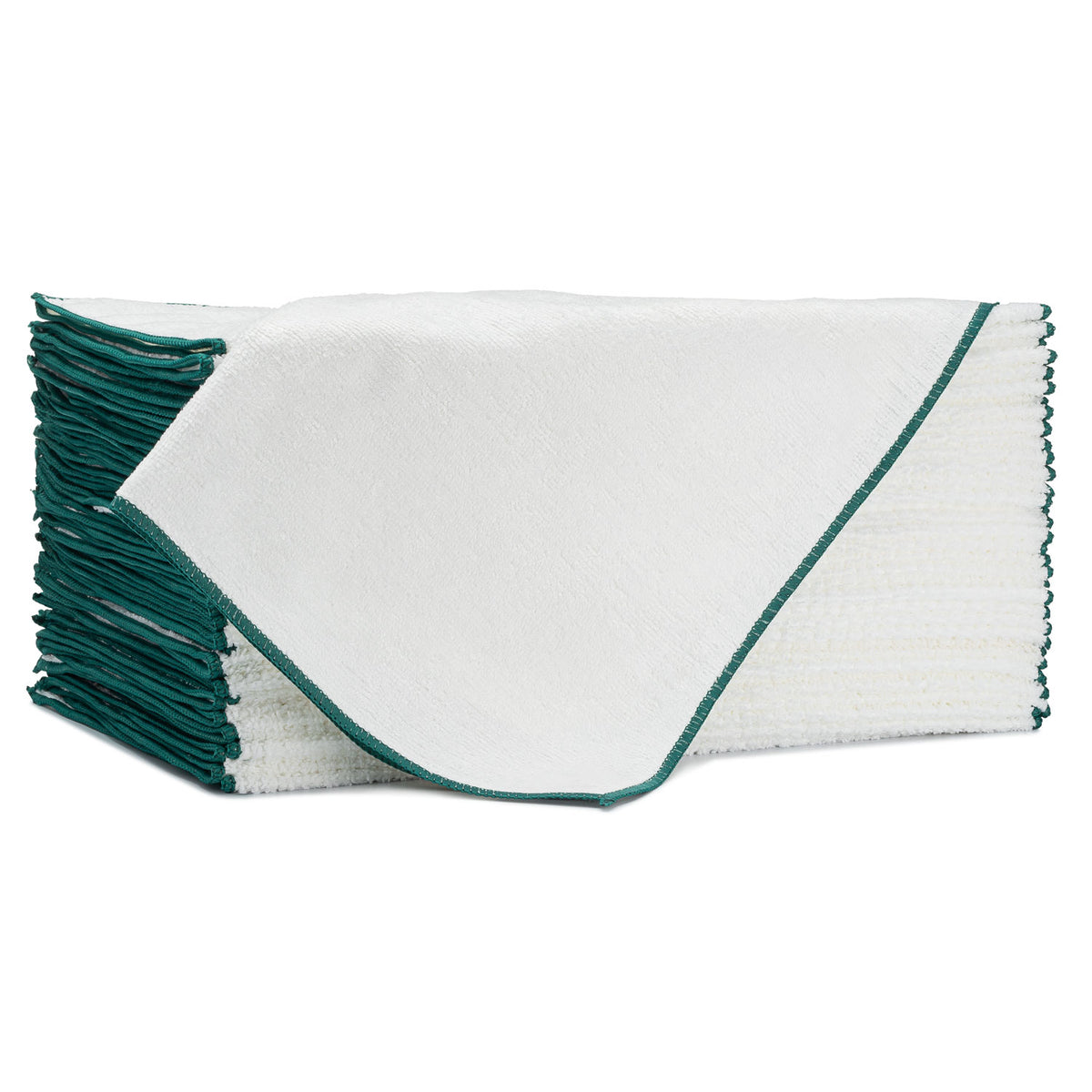 Microfiber Ribbed Colored Border Dish Towel