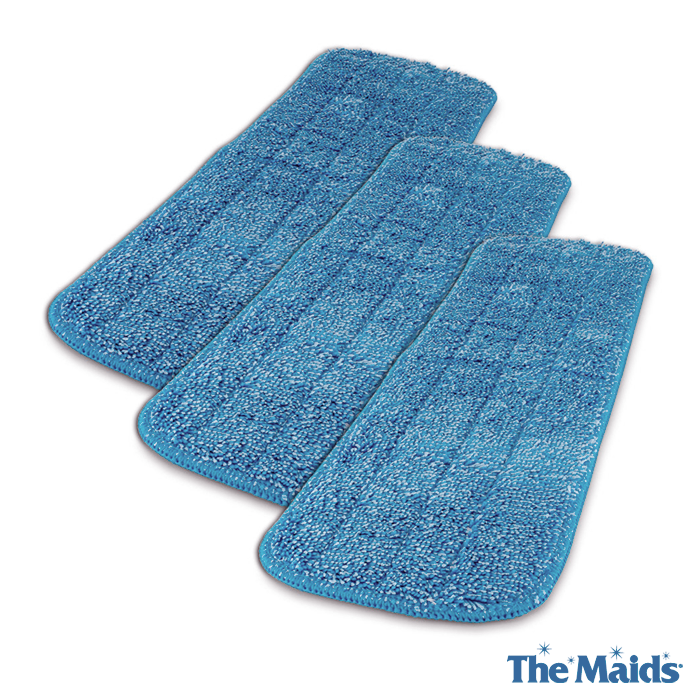 18" Microfiber Wet Mop Pad - Pack of 3 - The Maids