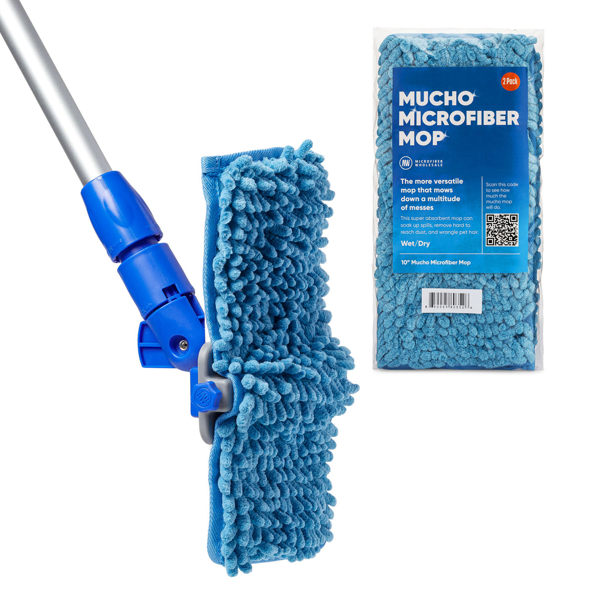 10 Microfiber Wall Wash Mop Pad