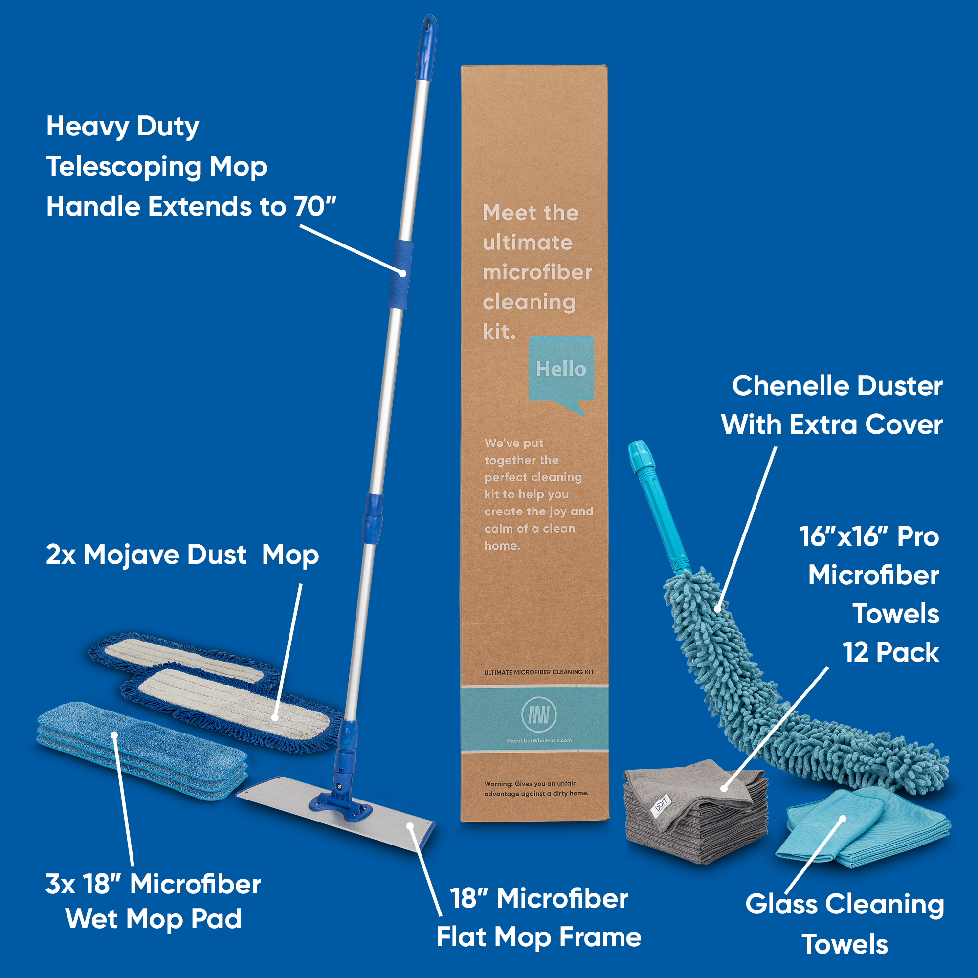 Glass & Electronics Flat-Weave Microfiber Cloth | Maker's Clean Sand / 2-Pack
