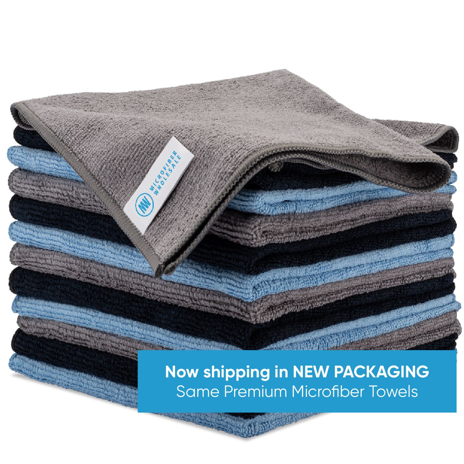 16X16 Charcoal grey Microfiber towels wholesale