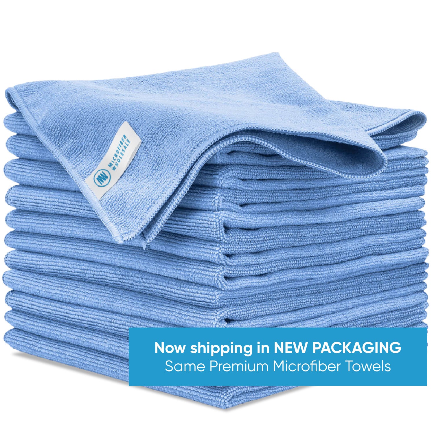 Bulk White Cleaning Rags - One Side Terry, One Side Smooth, Package Options
