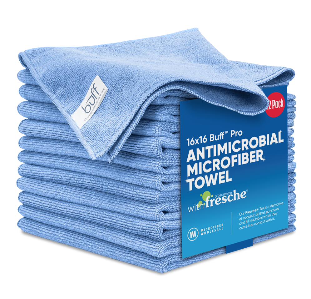 Vileda Professional MicronQuick Microfiber Cloths - 15.75 Length x 14.96  Width - 5 / Pack - Streak-free, Hygienic, Durable, Washable, Lint-free,  Absorbent, PVC Free, Solvent-free - Blue