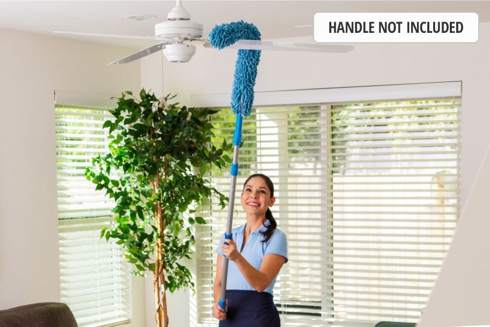 Microfiber Flexible Ceiling Fan Duster with Washable Chenille